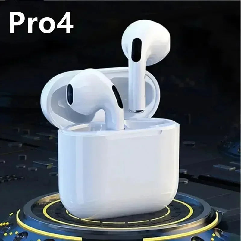 Pro 4 TWS Wireless Headphones Earphone Bluetooth Compatible 5.0 Waterproof Headset with Mic for Xiaomi iPhone Bluetooth Earbuds