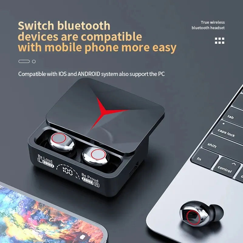 Original M90 Wireless Headphones Gaming Earphone Bluetooth 5.3 Sport Earbuds with Mic Wireless Headset For iPhone Xiaomi